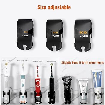 Amazon｜オールメタル電動歯ブラシホルダー バスルーム用 - ナノ